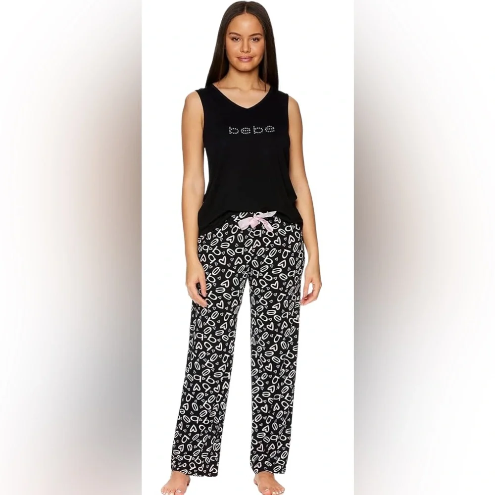 NWT BeBe Pajamas Set - Tank Top and Lounge Pajama Sleepwear Set - Picture 3 of 11